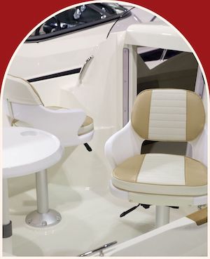 Réfection de sellerie nautique et de sièges de cockpit bateau en Provence